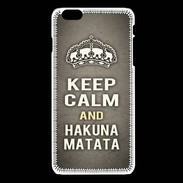 Coque iPhone 6 / 6S Keep Calm and Hakuna Matata Gris