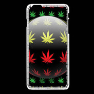 Coque iPhone 6Plus / 6Splus Effet cannabis sur fond noir