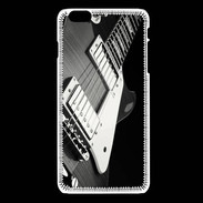 Coque iPhone 6Plus / 6Splus Guitare en noir et blanc