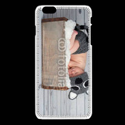 Coque iPhone 6Plus / 6Splus Bébé dormant avec chapeau tête de chat