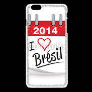 Coque iPhone 6Plus / 6Splus I love Bresil 2014