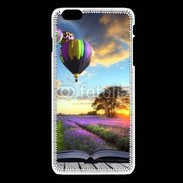 Coque iPhone 6Plus / 6Splus Montgolfière et lavande 