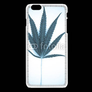 Coque iPhone 6Plus / 6Splus Marijuana en bleu et blanc