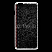 Coque iPhone 6Plus / 6Splus Effet cuir noir et rouge