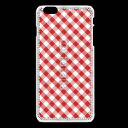 Coque iPhone 6Plus / 6Splus Vichy rouge et blanc 2