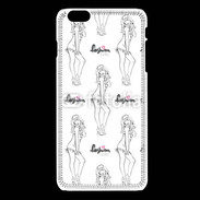 Coque iPhone 6Plus / 6Splus Illustration fashion girl 3