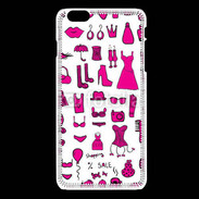 Coque iPhone 6Plus / 6Splus Fond fashion rose