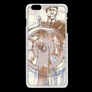 Coque iPhone 6Plus / 6Splus Illustration d'un capitaine de bateau