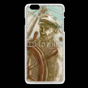 Coque iPhone 6Plus / 6Splus Illustration capitaine de navire