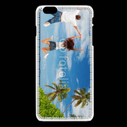 Coque iPhone 6Plus / 6Splus Couple sautant devant la mer