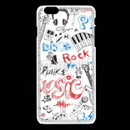 Coque iPhone 6Plus / 6Splus Eléments de musique en dessin