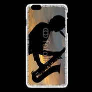 Coque iPhone 6Plus / 6Splus Saxophoniste au couché de soleil