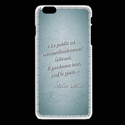 Coque iPhone 6Plus / 6Splus Public génie Turquoise Citation Oscar Wilde