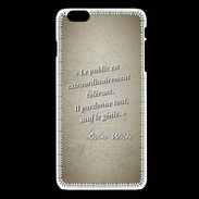 Coque iPhone 6Plus / 6Splus Public génie Sepia Citation Oscar Wilde