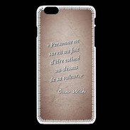 Coque iPhone 6Plus / 6Splus Survie valeur Rouge Citation Oscar Wilde