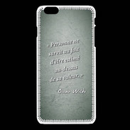 Coque iPhone 6Plus / 6Splus Survie valeur Vert Citation Oscar Wilde