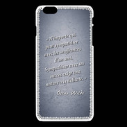 Coque iPhone 6Plus / 6Splus Sympathiser Bleu Citation Oscar Wilde