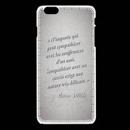 Coque iPhone 6Plus / 6Splus Sympathiser Gris Citation Oscar Wilde