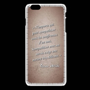 Coque iPhone 6Plus / 6Splus Sympathiser Rouge Citation Oscar Wilde