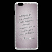 Coque iPhone 6Plus / 6Splus Sympathiser Rose Citation Oscar Wilde