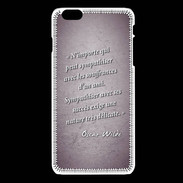 Coque iPhone 6Plus / 6Splus Sympathiser Violet Citation Oscar Wilde