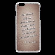Coque iPhone 6Plus / 6Splus Toujours amoureux Rouge Citation Oscar Wilde