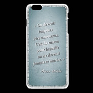 Coque iPhone 6Plus / 6Splus Toujours amoureux Turquoise Citation Oscar Wilde