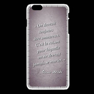 Coque iPhone 6Plus / 6Splus Toujours amoureux Violet Citation Oscar Wilde