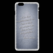 Coque iPhone 6Plus / 6Splus Tragédie Bleu Citation Oscar Wilde