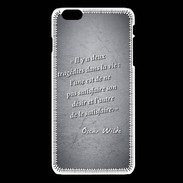 Coque iPhone 6Plus / 6Splus Tragédie Noir Citation Oscar Wilde