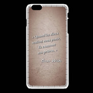 Coque iPhone 6Plus / 6Splus Dieux prières Rouge Citation Oscar Wilde
