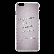 Coque iPhone 6Plus / 6Splus Brave Rose Citation Oscar Wilde