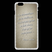Coque iPhone 6Plus / 6Splus Dramatique vieillesse Sepia Citation Oscar Wilde