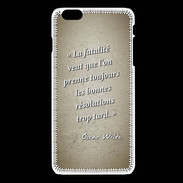 Coque iPhone 6Plus / 6Splus Fatalité Sepia Citation Oscar Wilde