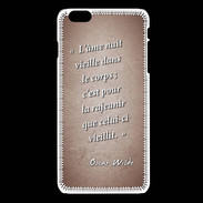 Coque iPhone 6Plus / 6Splus Ame nait Rouge Citation Oscar Wilde