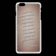 Coque iPhone 6Plus / 6Splus Bons heureux Rouge Citation Oscar Wilde