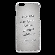 Coque iPhone 6Plus / 6Splus Emotion égarée Gris Citation Oscar Wilde