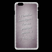 Coque iPhone 6Plus / 6Splus Emotion égarée Violet Citation Oscar Wilde