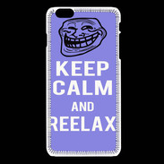 Coque iPhone 6Plus / 6Splus Keep Calm Reelax Bleu