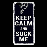 Coque iPhone 6Plus / 6Splus Keep Calm Suck me Noir