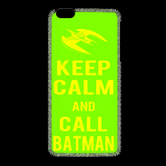 Coque iPhone 6Plus / 6Splus Keep Calm Call Batman Vert pomme