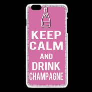 Coque iPhone 6Plus / 6Splus Keep Calm Drink champagne Rose