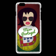 Coque iPhone 6Plus / 6Splus Miss Portugal Brune