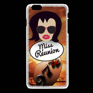 Coque iPhone 6Plus / 6Splus Miss Réunion Brune