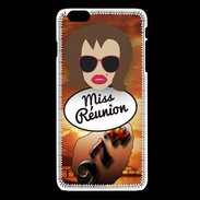 Coque iPhone 6Plus / 6Splus Miss Réunion Chatain