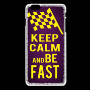 Coque iPhone 6Plus / 6Splus Keep Calm and Be Fast Violet