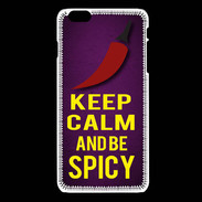 Coque iPhone 6Plus / 6Splus Keep Calm and Be Spicy Violet