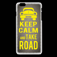 Coque iPhone 6Plus / 6Splus Keep Calm and Take o road 2 Gris