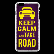 Coque iPhone 6Plus / 6Splus Keep Calm and Take o road 2 Violet