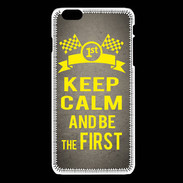 Coque iPhone 6Plus / 6Splus Keep Calm and Be the First Gris